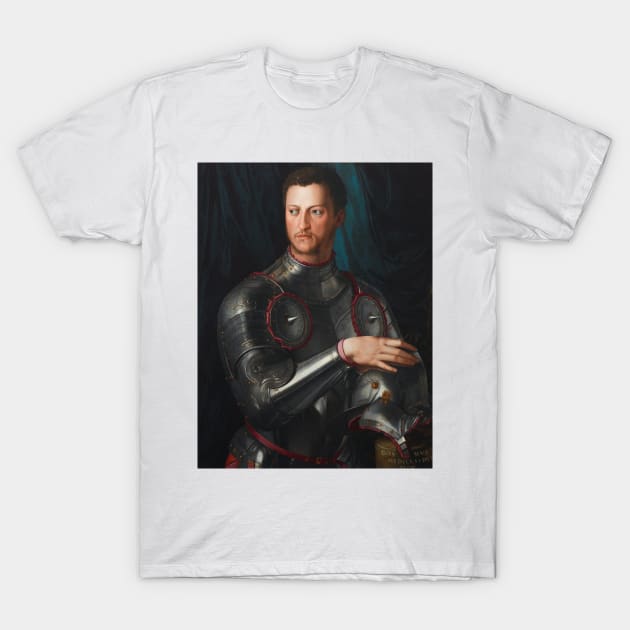 Cosimo I de' Medici in Armour by Agnolo Bronzino T-Shirt by Classic Art Stall